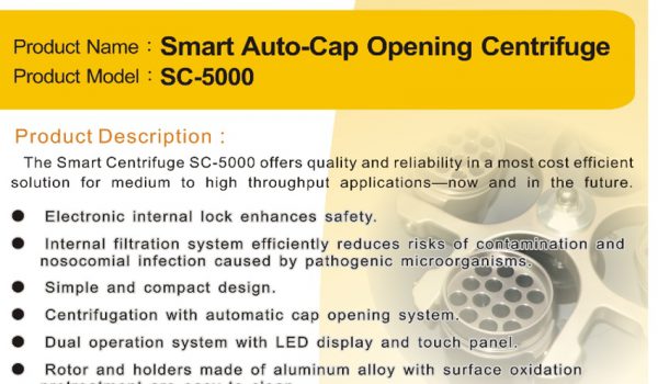 Auto Cap-Opening Centrifuge